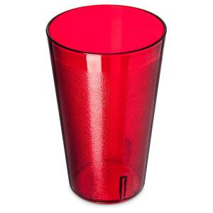 red plastic goblets