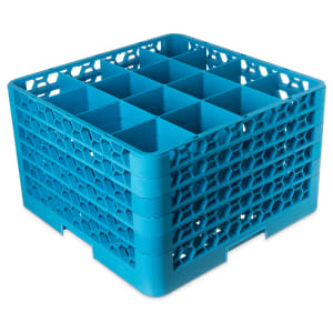 Carlisle OptiClean Bakery Tray & Sheet Pan Rack - Blue, Holds 4 Full Size Pans, NSF Listed (Pack Of 3)