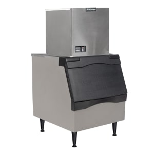 Scotsman MC0322SW-1/B330P/KBT27 Half Cube Ice Maker, 366 lb/day, 344 lb Storage Bin, Water Cooled at Chef's Deal