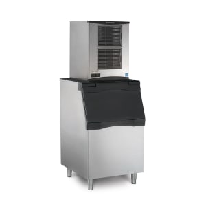 Ice-O-Matic GEM0650A/B55PS/KBT19 740 lb Nugget Ice Maker w/ Bin - 510 ...