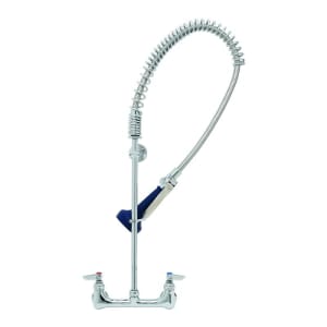 T&S Brass B-0133-12-CR-BC Pre-Rinse Unit with Ceramas Wall Bracket and 12-Inch Swing Nozzle 