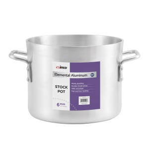 Winco SST-24 24 qt Stainless Steel Stock Pot w/ Cover - Induction