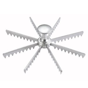 9-Inch Browne Foodservice 856 Stainless Steel Pie Cutter 6-Cut 