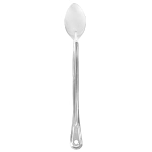 Winco BSOB-13 13" Solid Basting Spoon W/ Black Bakelite Handle, Stainless