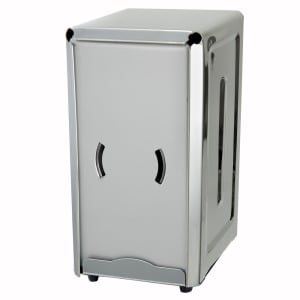 Spring-Load Stainless Steel Tall-Fold Napkin Dispenser for Restaurants & Home