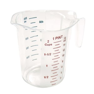 Browne Foodservice Ml40 4 qt. Aluminum Liquid Measuring Cup