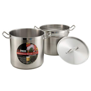 Browne 5724080 11.75" Stainless Steel Double Boiler W/ 20-qt Capacity