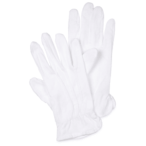 long white pvc gloves
