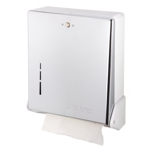 San Jamar T1950XC Mini C-Fold/Multifold Commercial Towel Dispenser Chrome 150 C-Fold Towel Capacity 250 Multifold 