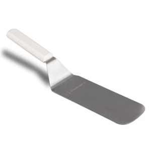 8L Blade Dexter Stainless Steel Perforated Turner with White Polypropylene Handle