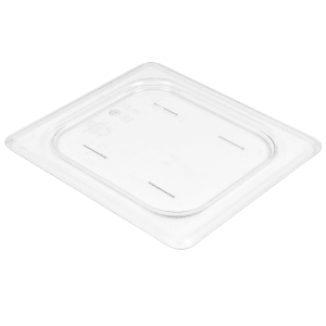 Cambro 90CWCN135 Camwear Food Pan Cover - 1/9 Size, Flat, Notched, Clear
