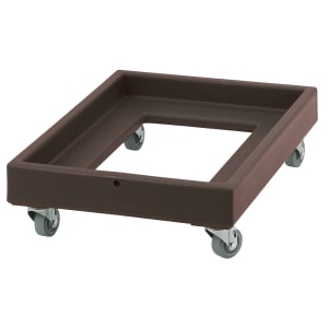 144-CD2028131 Camdolly® for Milk Crates w/ 350 lb Capacity, Dark Brown