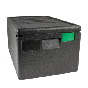 144-EPP180SW110 GoBox™ Insulated Food Carrier - 48 3/5 qt w/ (1) Pan Capacity, Black