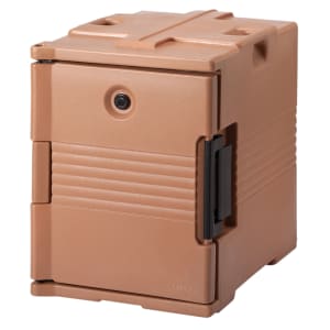 144-UPC400157 Camcarrier® Insulated Food Carrier - 60 qt w/ (6) Pan Capacity, Beige