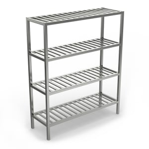 Fermod KAT6-6 6' x 6' Shelving Kit for Walk-In Coolers - (4) Levels,  Polymer/Aluminum