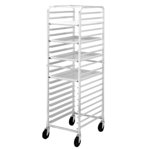 Pan Rack, 20 Tier, 18 x 26 Sheet Pans, Welded Aluminum Frame, 5 Casters,  Winholt AL-1820B