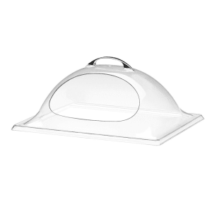 Cal-Mil 339-12 Full Size Clear Plastic Dome End-Cut Food Pan Cover 