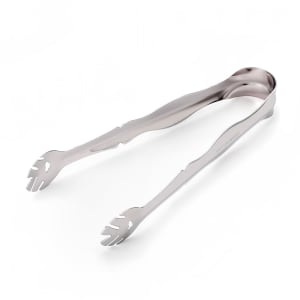 Salad Tongs, 9''L, one-piece, 18/8 stainless steel, mirror finish