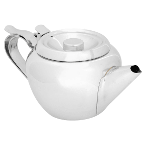 Service Ideas TT07SS Tea Time Round Teapot, 24 ounces, Stainless Steel,  Polished