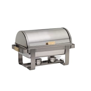 Winco C-5080 Full Size Chafer w/ Roll-top Lid & Chafing Fuel Heat