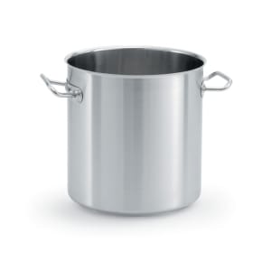 SST-12 12 Qt Induction Ready Stainless Steel Stock Pot w/Cover Winco 
