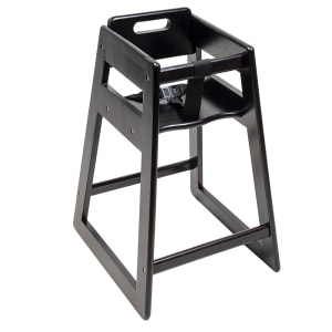 black wooden high chair