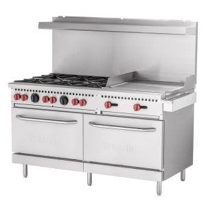 vulcan six burner gas range