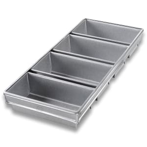 Chicago Metallic 2 lb. Glazed Aluminized Steel Pullman Bread Loaf Pan and  Cover - 16 5/8 x 4 5/8 x 4