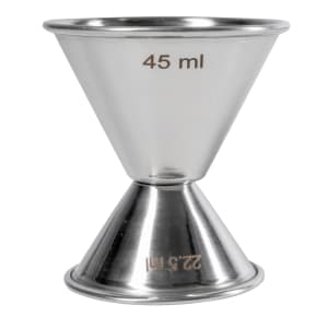 Barcraft - Double jigger en inox avec poignée 25ml/50ml