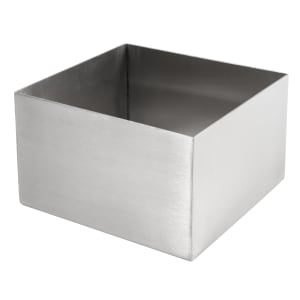 Winco DWAB-L 2-1/4 quart Angled Double Wall Insulated Stainless Steel Display Bowl 