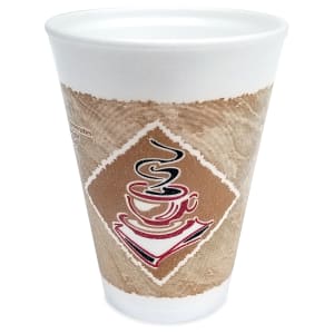 Dart 8J8 White Insulated 8 Ounce Foam Cup, For Hot and Cold