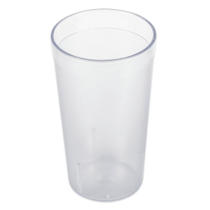 Winco 080-PTP12C 12 oz Clear Pebbled Plastic Tumbler