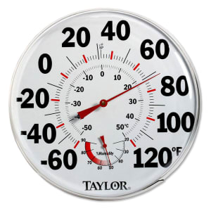 Taylor 3506 Oven Thermometer, 100 to 600 deg F, Analog Display, Gray