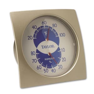 Taylor 5329 Indoor Outdoor Thermometer w/ Large Print, TempGraph