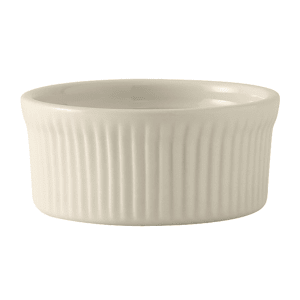 Tuxton 12-Pack Ceramic Bouillon Cups - 8oz, 4.125" Diameter (White)