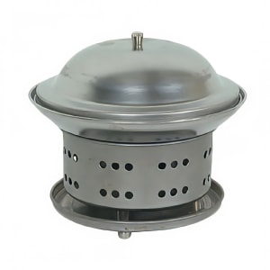 Eastern Tabletop 5914H 4 Qt. Hammered Stainless Steel Induction Pot with Lid  and Helper Handle