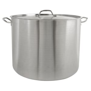 Marmite Aluminium Thunder Group 40 Qt (≈38 L) - Finition Miroir, Pour Cuisine Pro Ou Événements