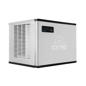 IceTro America 367lb Ice Machine Half Cube & 350lbs 30 Ice Storage Bin