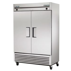 True Ts 49 Hc 54 1 10 Two Section Reach In Refrigerator 2 Left Right Hinge Solid Doors 115v Door Design Tall Cabinet Storage Locker Storage