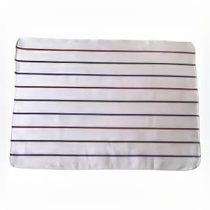 Lanier BMR-28 Lanier 20 in. x 17 in. White Ribbed Bar Towel