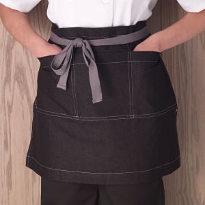 black waist apron