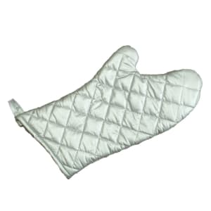 Hedley & Bennett HB001701 10 1/2 Puppet Oven Mitt - Cotton, Oat White, Beige