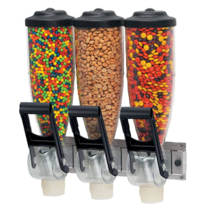 003-86660 Wall-Mount Topping Dispenser, (3) 2 liter Hoppers