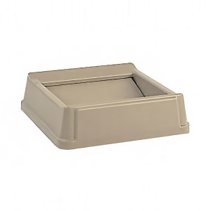 Winco PTCS-23BE Square Trash Can - 23 Gallon - Beige