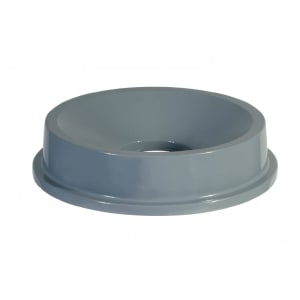 007-3543G Round Funnel Trash Can Lid - Plastic, Gray