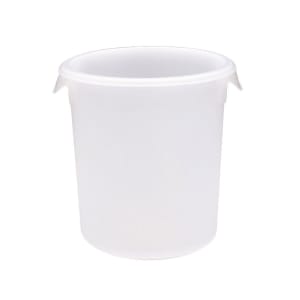 007-5721 4 qt Round Storage Container - White Poly