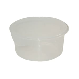 007-572024 2 qt Round Storage Container - Clear Poly