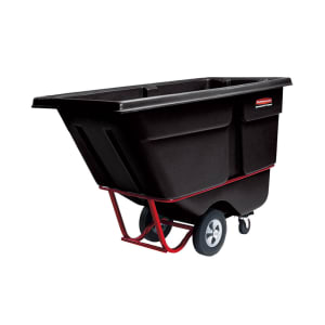 007-FG130500BLA 1/2 cu yd Trash Cart w/ 850 lb Capacity, Black