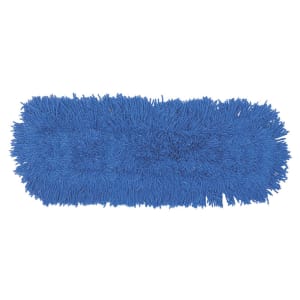 007-J35300BL00 24" Dust Mop Head Only w/ Twisted Loop Ends, Blue