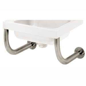 009-7PS24 Tubular Wall Support Brackets for Sinks - 10x14" Bowl, Splash Mount Faucet